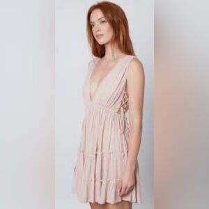 Beautiful, dusty, pink gauze, sundress